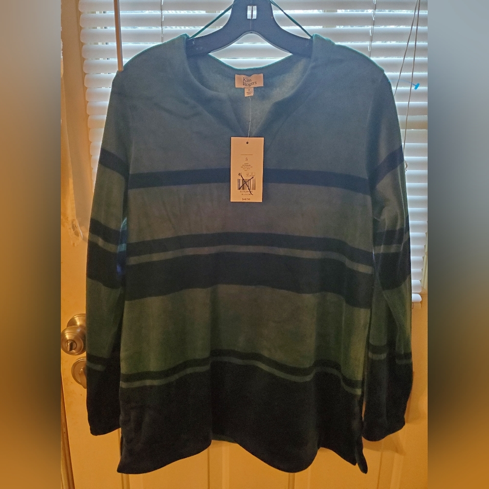 Striped Green and Blue Sweater